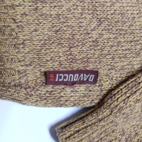 Vintage Davoucci Men's Mustard Signature Crew Neck Sweater XL - Picture 8 of 16